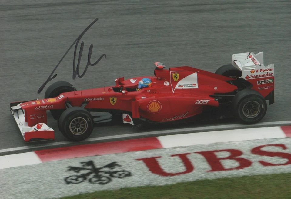 Fernando Alonso "Ferrari" Autogramm signed 20x30 cm Bild - Bild 1 von 1