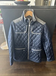 Vince Camuto Jacke Damen XS blau gesteppt Reitsport Preppy Mantel - Bild 1 von 8