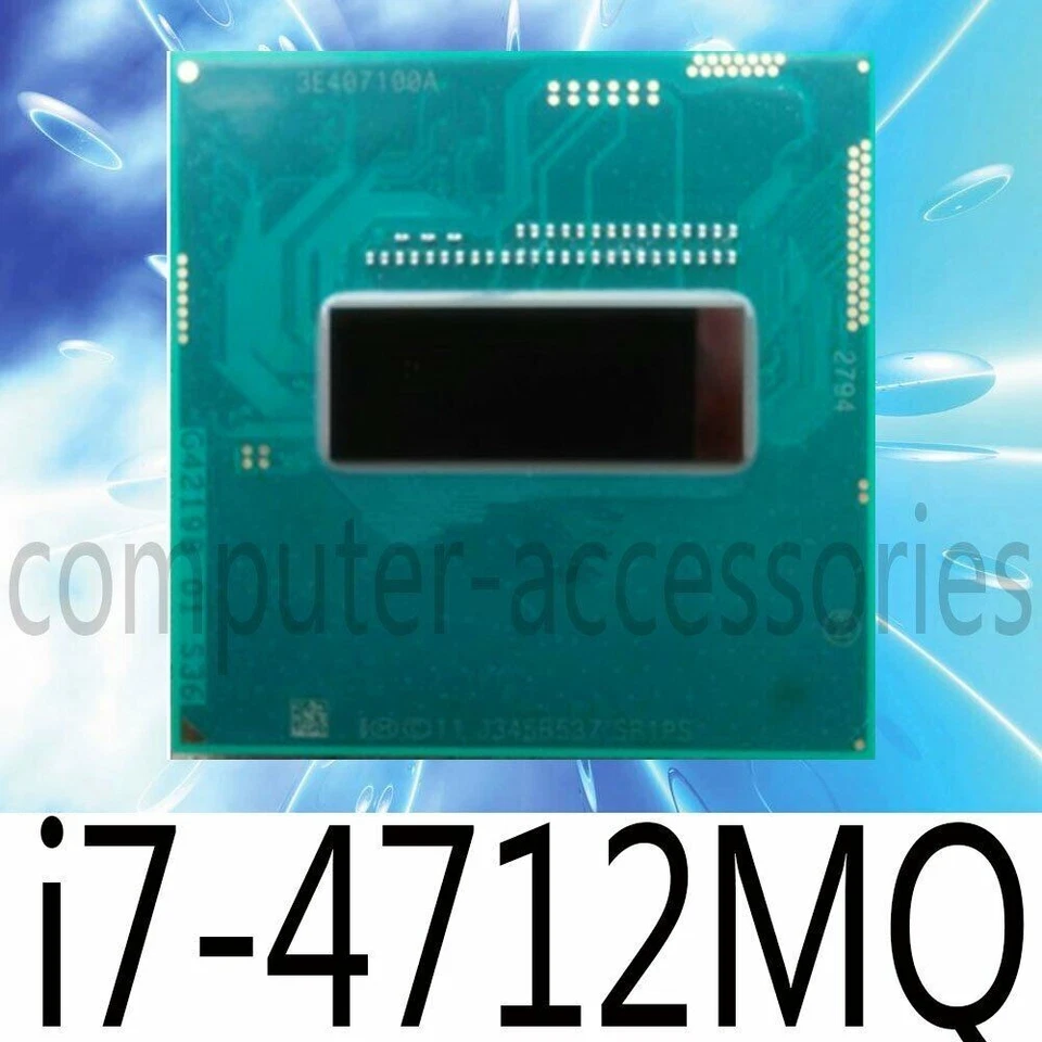 Intel Core i7 4712MQ 2.3 Ghz 4 Core 8 Thread 6M 37W SR1PS CPU Processor - Image 1 of 1