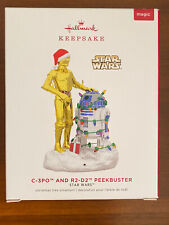 HALLMARK 2019 STAR WARS C-3PO AND R2-D2 PEEKBUSTER ORNAMENT