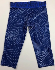 Boy's Youth Nike Pro Dri-Fit 3/4 Length Spandex Leggings Size L - Picture 1 of 2