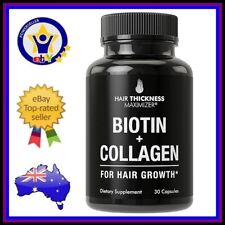 BIOTIN + COLLAGEN HAIR GROWTH VITAMINS Longer Stronger Thicker + Skin & Nails
