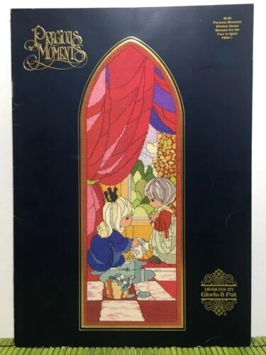 Blessed Are Poor in Spirit Precious Moments Window Series Cross Stitch Pattern - Image 1 of 1