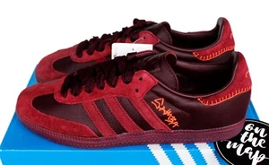 Adidas Samba X Jonah Hill Maroon Burgundy Red UK 5 7 8 9 10 11 US FW7456 New - Picture 1 of 12
