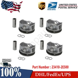 23410-2E500 Piston Ring Kit 4Pcs For 2012–2020 Hyundai Kia G4NA 2.0L 234102E500 - Picture 1 of 15