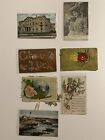 Lot de cartes postales anciennes début 1900 écrites sur la bonne chance, Nina Sevening, Noël