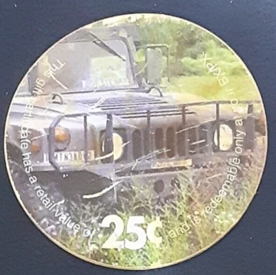 2nd  Print  25 cents  2M25  AAFES  Pogs from 2003 printing   Well Used - Image 1 of 2