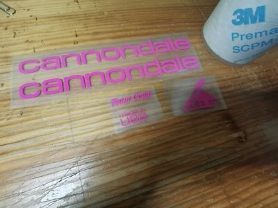 EGOVINYLS CANNONDALE Cannondale SR400 Team Comp 1987 pink decal set adesivi autocollant ステッ