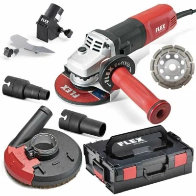 Flex Winkelschleifer LE 15-11 125 Set 100 W 501.638 + 1 Diamant-Schleifteller   - Bild 1 von 3