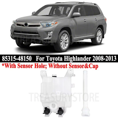 Washer Reservoir Windshield Tank Tupe For Toyota Highlander Limited 2008-2013 - Image 1 of 4