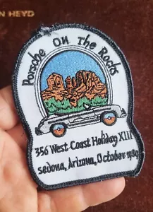 VINTAGE AUTOMOTIVE CLUB AUFNÄHER / ABZEICHEN # PORSCHE 356 SEDONA ARIZONA WESTKÜSTE - Bild 1 von 3