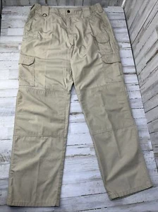 5.11 Tactical Men's Size 38x34 Cargo Travel Outdoor Pants Khaki Tan Pocket P2 - Picture 1 of 8