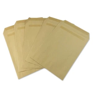 BRAUNE PAPIERUMSCHLÄGE A4 (324X229 MM) JEDE MENGE EINFACHE MANILLA SELBSTVERSIEGELUNG - Bild 1 von 5
