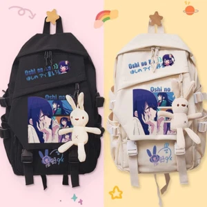 Anime OSHI NO KO Hoshino Ai Backpack Canvas Bag Girls Schoolbag Student Knapsack - Picture 1 of 25