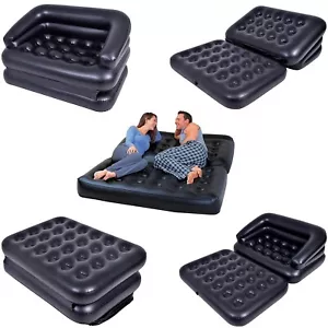 SOFÁ CAMA DOBLE INFLABLE 5 EN 1 SOFÁ CAMA DE AIRE COLCHONES SOFÁ - Imagen 1 de 6