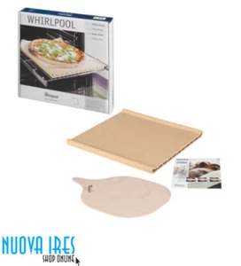 PIASTRA PIETRA FORNO IN TERRACOTTA REFRATTARIA CON RICETTARIO E PALA PER PIZZA - Foto 1 di 1