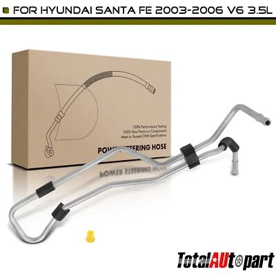 Power Steering Return Line Hose Assy for Hyundai Santa Fe 2003-2006 3.5L Cooler - Image 1 of 4