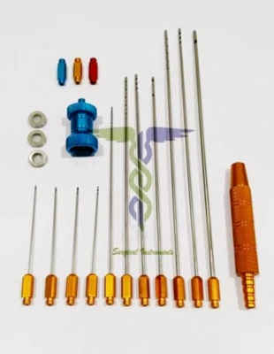 Kit de cirugía estética de transferencia de grasa nano cánulas Luer Lock de liposucción 21 piezas Foto 1 de 4