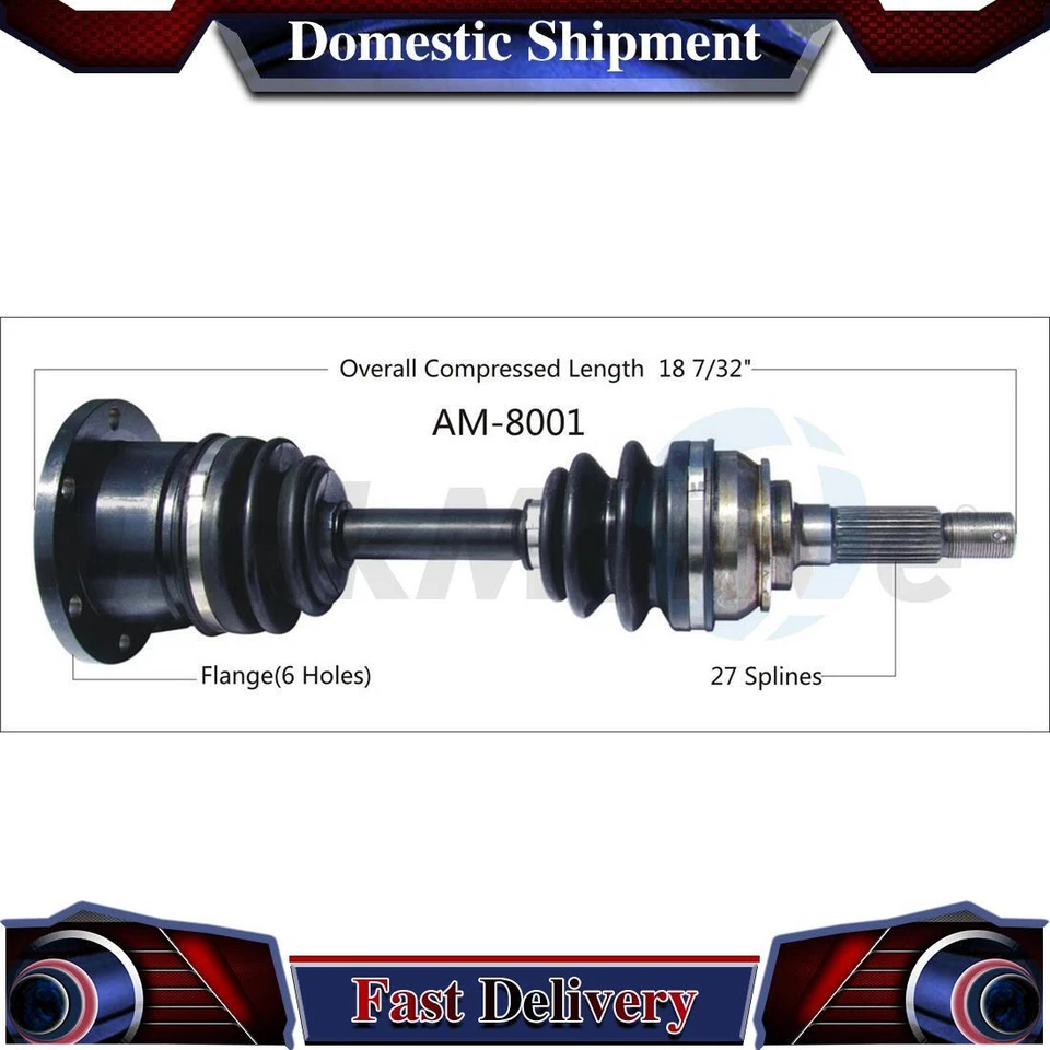 Conjunto de junta de eje CV delantero derecho para 1984 1985 1986 1987 1988 AMC Eagle Foto 1 de 1