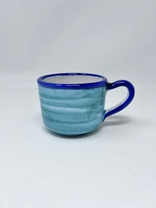 VIETRI Türkis & Blau Kaffeebecher nie benutzt! MADE IN ITALY - Bild 1 von 6