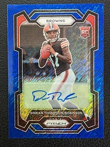 2023 Panini Prizm Dorian Thompson Robinson Auto Rc Blue Shimmer /25 322 - Picture 1 of 2