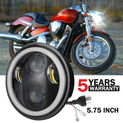 Faro HI/LO para Honda Magna 750 Shadow Spirit 1100 VT1100C 5-3/4 5,75" pulgadas Foto 1 de 4