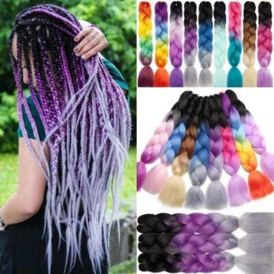 Trecce Jumbo Handmade treccia estensione capelli lichene Dreads treccia capelli DE - Immagine 1 di 4