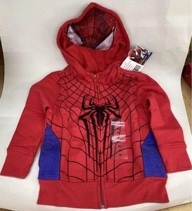 Spider-Man Hoodie 3T Baby Kids Red Halloween with Mask - Picture 1 of 8