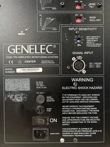 1x GENELEC 1038A Tri-Amplified Monitoring System - 2 AVAILABLE - No Cabinet - Picture 1 of 9