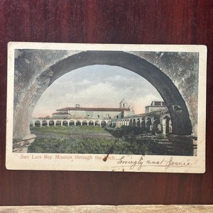 Antique Vintage Postcard Undivided Back 1907 San Luis Rey Mission  Oceanside - Picture 1 of 2