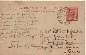 2626 BERGAMO TAVERNOLA X TORINO CARTOLINA POSTALE - Picture 1 of 1