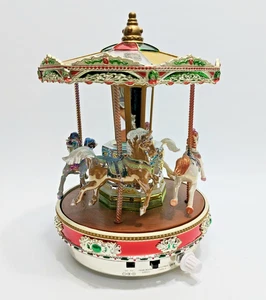Mr. Christmas Carousel Horse Animated Music 9'' Year Round Songs - Picture 1 of 3
