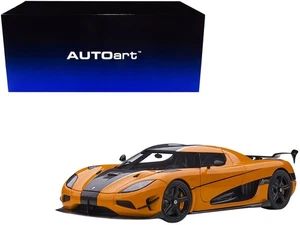 Coche modelo Koenigsegg Agera RS cono naranja con detalles de carbono negro 1/18 por auto - Imagen 1 de 1
