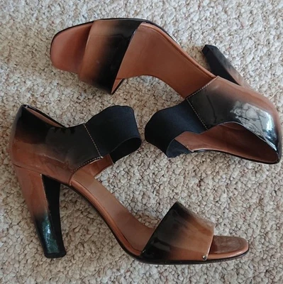 Prada Ombre patent leather Black and Brown pumps size 10 - Image 1 of 4