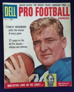 1958 Dell Pro Football Annual - Detroit Lions Bobby Layne Cover - Bild 1 von 1
