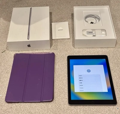 Apple iPad 5th Gen 128GB Wi-Fi 9.7in Fully Boxed w/ Case bundle   - Image 1 of 4