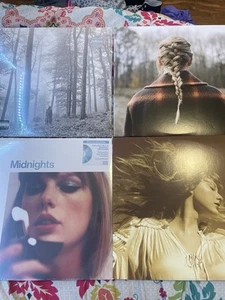 Taylor Swift Vinyl Lot Used/Sealed FEARLESS MIDNIGHTS EVERMORE FOLKLORE - Picture 1 of 2