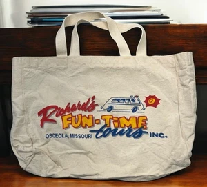 Osceola Missouri Canvas Tote Bag Vintage Richards Fun-Time Tours RV Travel USA - Picture 1 of 10