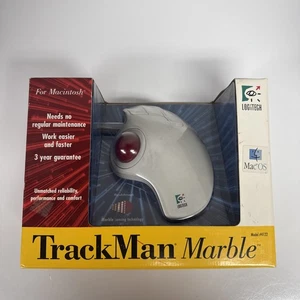 Vintage Logitech Trackman Marble Trackball Mouse Model 4122 New Open Box - Picture 1 of 7