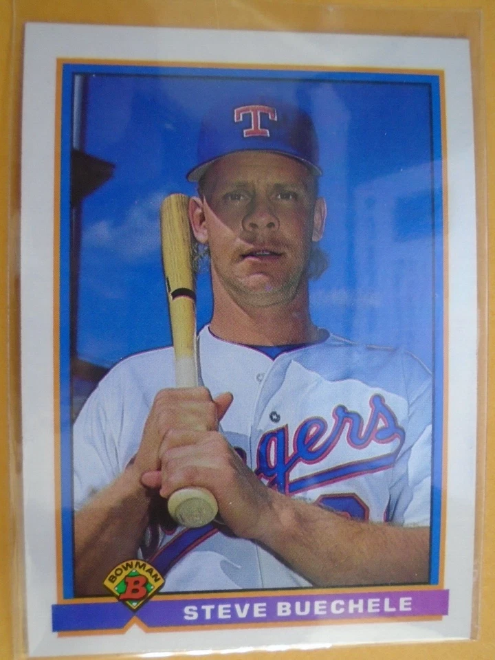 STEVE BUECHELE TEXAS RANGERS 1991 BOWMAN BASEBALL CARD #268 - Image 1 of 1