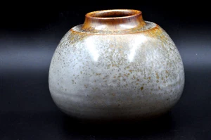 Vase aus emailliertem Steinzeug gesprenkelt signiert Emile MASSON, Tarentaise Savoie Sammlung - Bild 1 von 7