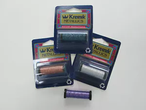 Kreinik Blending Filament Various Colours Metallic shiny glittery thread 50m - Picture 1 of 16