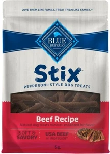 Blue Buffalo Stix Pepperoni-Style Beef Recipe Dog Treats 5 oz. (Pack of 1) - Picture 1 of 9