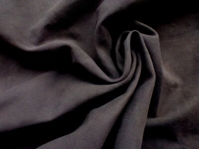 Goatskin Suede leather hide Belgian Chocolate Buttery Drapey Soft & very strong - Image 1 of 4