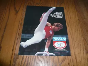 Folleto Datsun Nissan Presents Gymnastics in America - vintage - Imagen 1 de 6