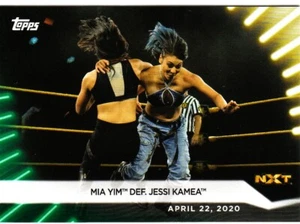 2021 Topps WWE WOMENS DIVISION #8 Mia Yim def. Jessi Kamea #30/50 MADE - Picture 1 of 2