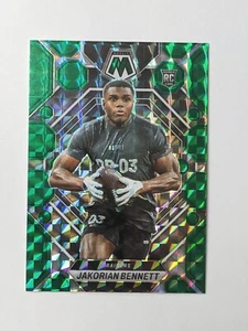 2023 Panini Mosaic Football Green Mosaic Prizm Rookie Jakorian Bennett #327 RC - Picture 1 of 2