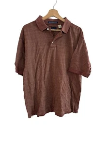 Polo uomo Paul Fredrick grande Mercers Lisle cotone rosso - Foto 1 di 4