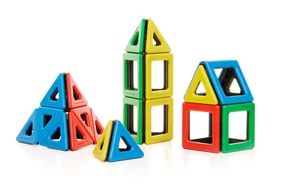 Polydron Kids Magnetic Educational Construction Set Development 80-teiliges Set EUC - Bild 1 von 9