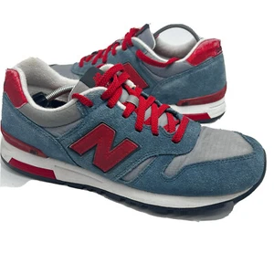 New Balance 565 Mens Size 10 D ML565SRS Running Shoes Sneakers Red Gray - Picture 1 of 24